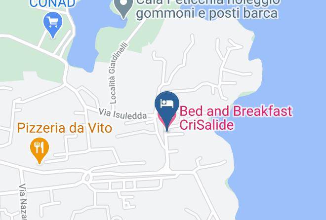 Sassari - Bed And Breakfast Crisalide Maps