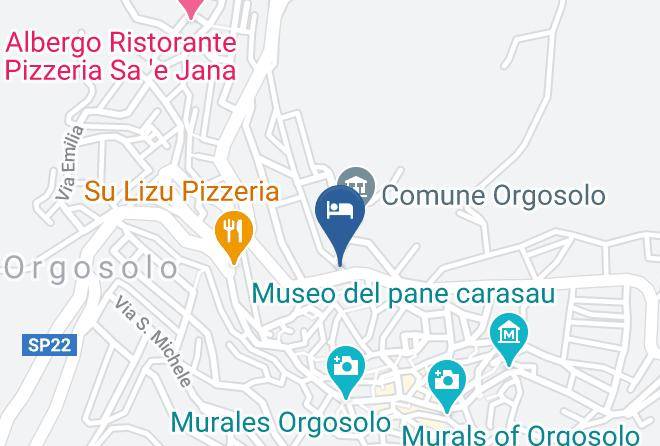 Nuoro - Bed And Breakfast Da Antonio Orgosolo Maps