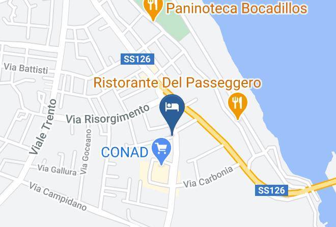 Province Of South Sardinia - Bed And Breakfast Dolly Maps