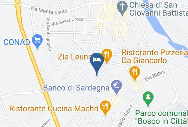 Cagliari - Bed And Breakfast Domu Severino Maps