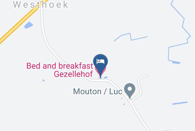 West Flanders - Bed And Breakfast Gezellehof Maps