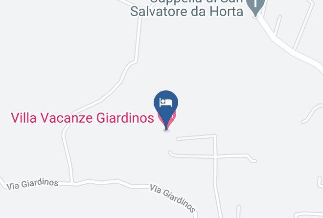 Sassari - Bed And Breakfast Giardinos Maps