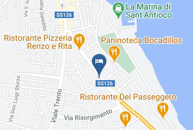 Province Of South Sardinia - Bed And Breakfast Il Nido Sant'antioco Maps