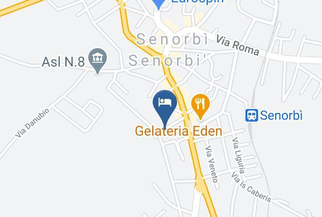 Province Of South Sardinia - Bed And Breakfast Il Rosmarino Senorbi' Maps