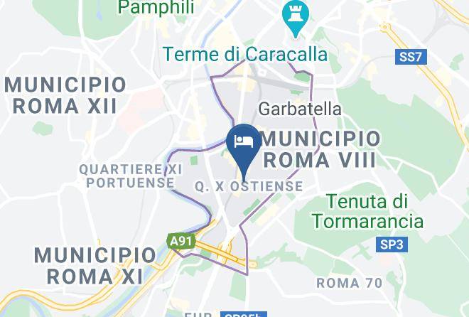 Rome - Bed And Breakfast Il Tetto Di San Paolo Maps