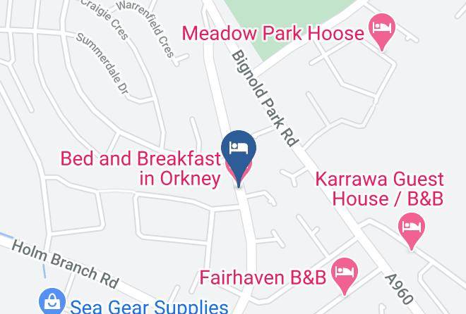 Orkney Islands - Bed And Breakfast In Orkney Maps
