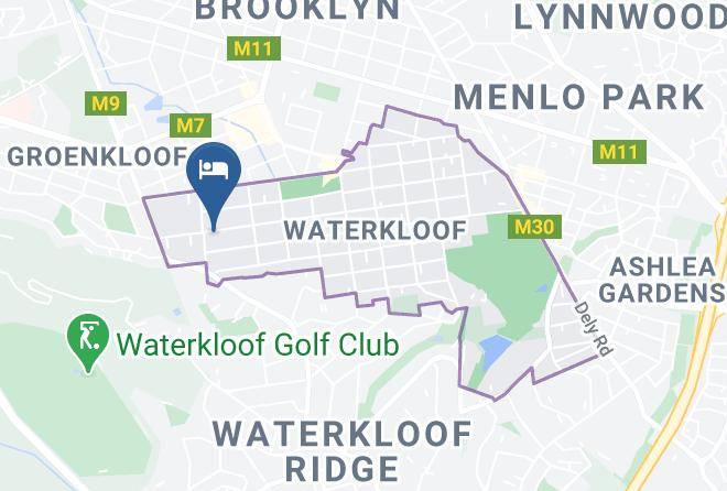 City Of Tshwane - Bed And Breakfast In Waterkloof Maps