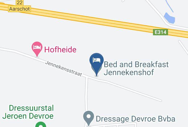 Flemish Brabant - Bed And Breakfast Jennekenshof Maps