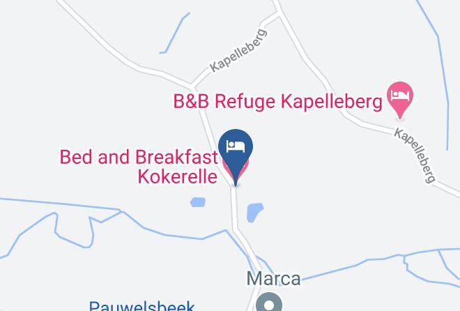 East Flanders - Bed And Breakfast Kokerelle Maps