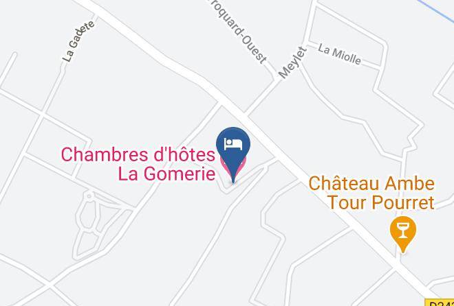 Gironde - Chambres D'hotes La Gomerie Maps