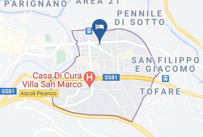 Ascoli Piceno - Bed And Breakfast Lampadina Maps