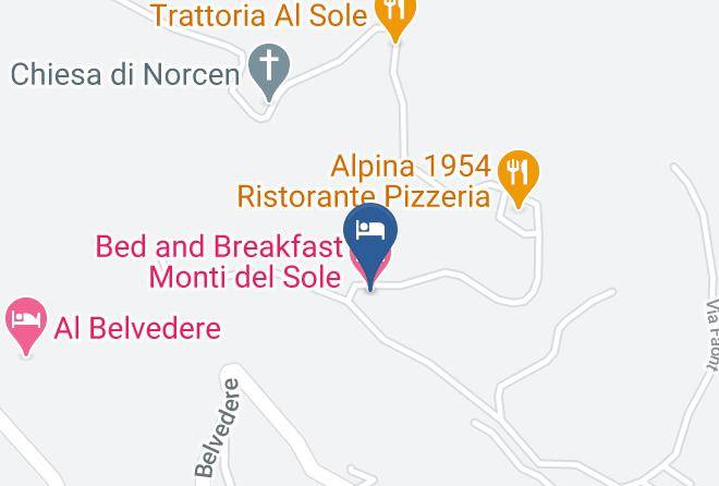 Belluno - Bed And Breakfast Monti Del Sole Maps