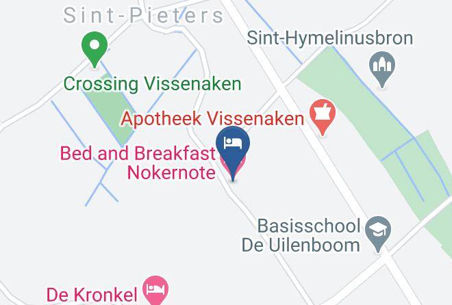 Flemish Brabant - Bed And Breakfast Nokernote Maps