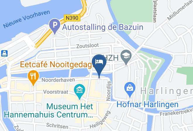 Gemeente Harlingen - Bed And Breakfast Ommes Maps