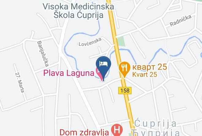 Pomoravski - Bed And Breakfast Plava Laguna Maps