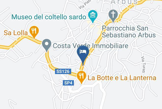Province Of South Sardinia - Bed And Breakfast Profumo Di Mirto Maps