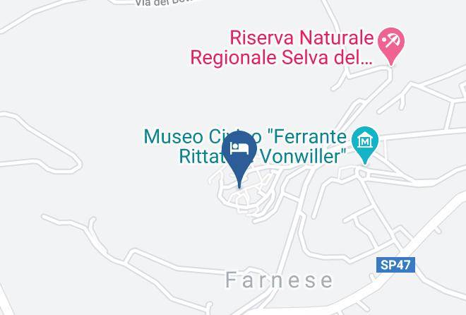 Viterbo - Bed And Breakfast Residenza Farnese Maps