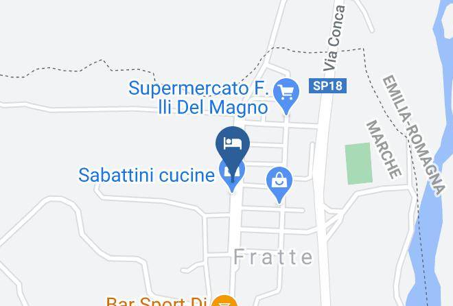 Pesaro And Urbino - Bed And Breakfast Rose E Merletti Maps