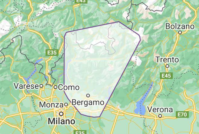 Bergamo - Bed And Breakfast Santa Brigida Maps