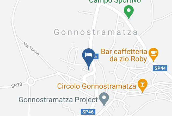Oristano - Bed And Breakfast Tamericio Maps