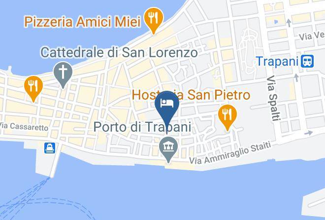 Trapani - Bed And Breakfast Trapani Afrodite Maps