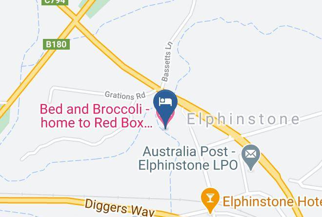 Mount Alexander - Bed And Broccoli Home To Red Box Wildlife Shelter Maps