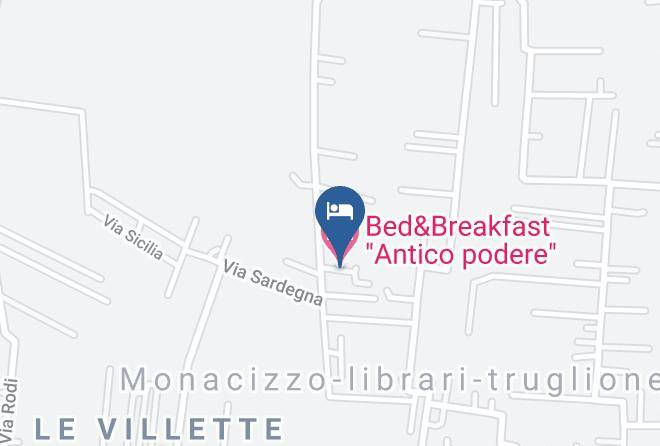 Bed&breakfast Antico Podere Map