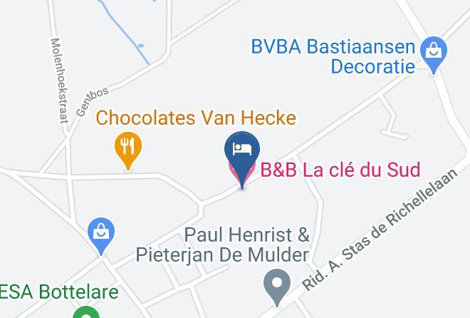 East Flanders - B&b La Cle Du Sud Maps