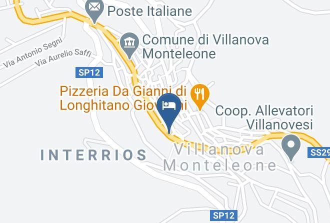 Sassari - B&b Su Ghindalu Maps