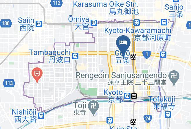 Kyoto City Shimogyo Ward - Bed&breakfast Tsukiya Maps