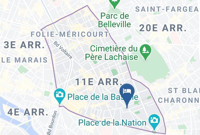 Paris - Bed & Coworking Maps