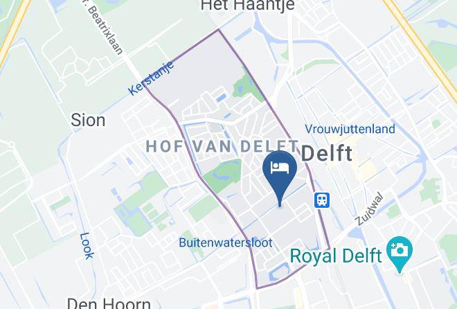 Delft - Bed En Broodje Bloem Maps