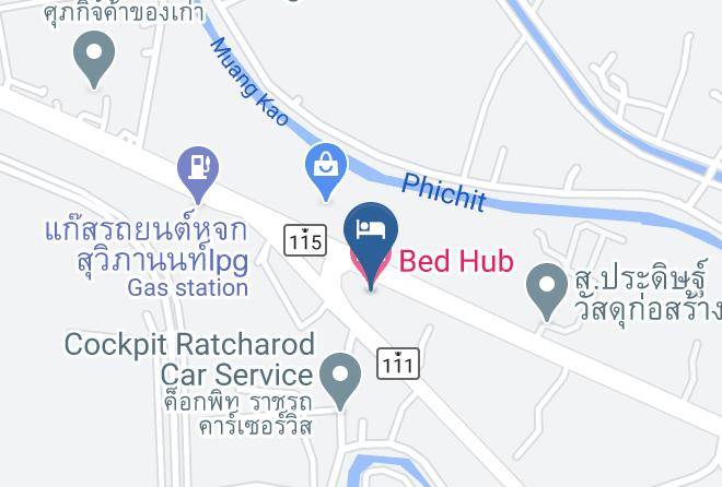 Amphoe Mueang Phichit - Bed Hub Hotel Maps