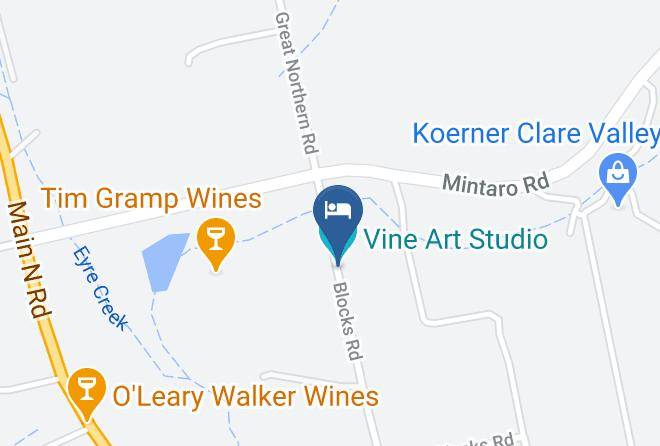 Clare And Gilbert Valleys - Bed In A Shed Vineyard Stay Clare Valley South Australia Maps
