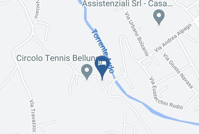 Belluno - Bed & Wellness Fisterre & Bed In Bus Maps