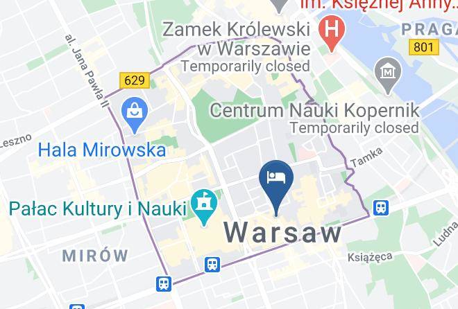 Warsaw - Bed4city Szpitalna Street Maps