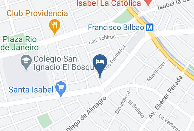Santiago - Bed&breakfast Blumenhaus Maps
