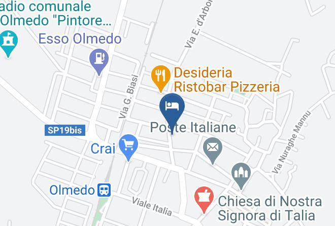 Sassari - Bed&breakfast La Coccinella Maps