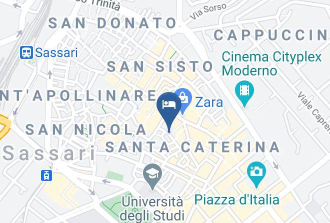 Sassari - Bed&breakfast Sassari In Maps