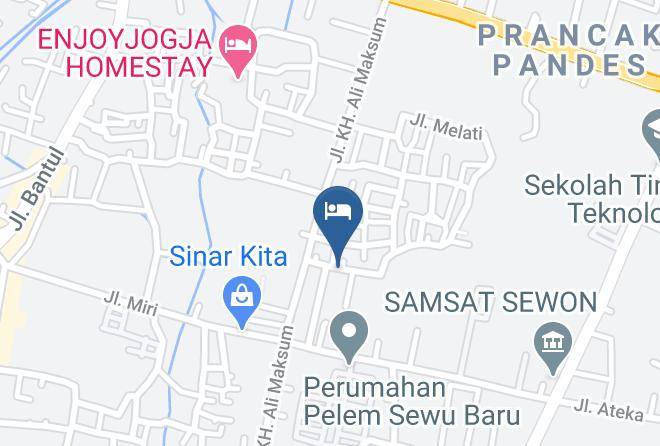 Bantul Regency - Bedhot Homestay Maps