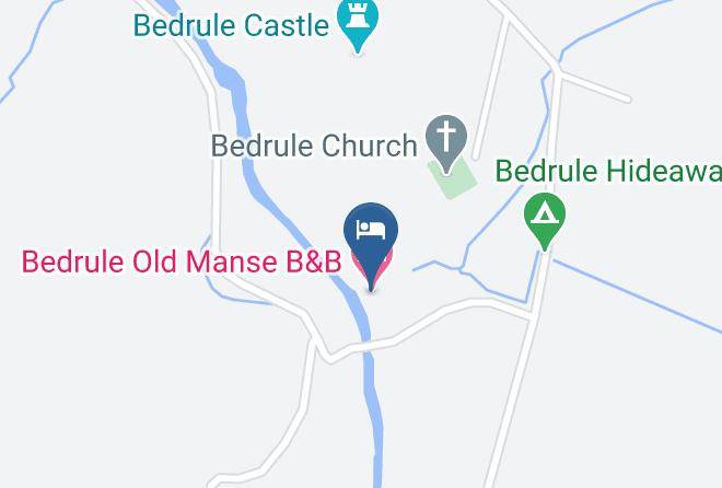 Scottish Borders - Bedrule Old Manse B&b Maps