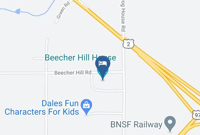 Beecher Hill House Harita - Washington - Chelan