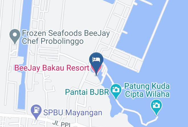 Kota Probolinggo - Beejay Bakau Resort Maps