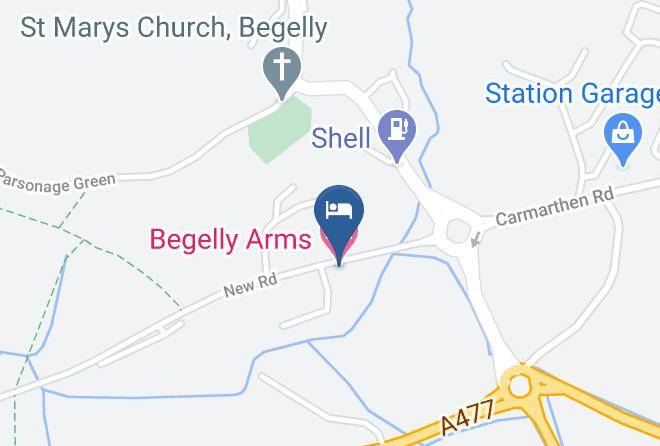 Pembrokeshire - Begelly Arms Hotel Maps