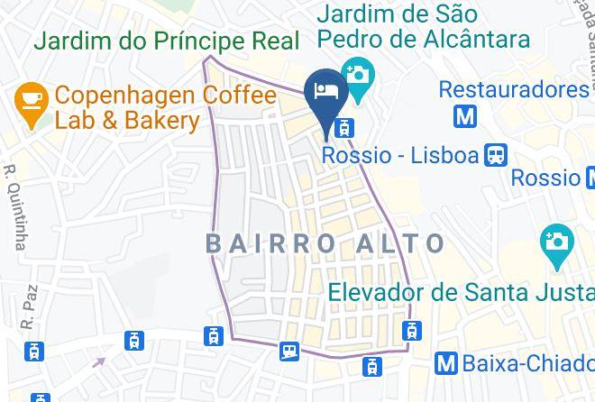 Lisbon 7 Hills Miradouro Sao Pedro De Alcantara Map