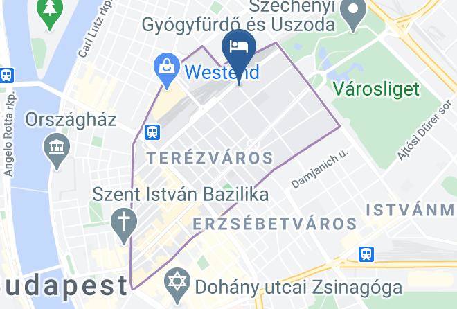 Budapest Terezvaros - Beige & Brown Maps