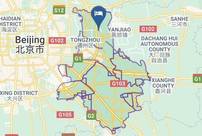Tongzhou District - Beijing Silver Art Themed Hotel Maps