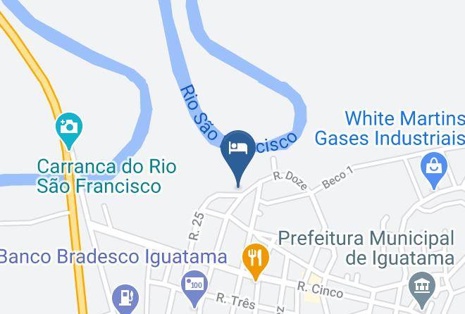 Iguatama - Beira Rio Hotel Maps