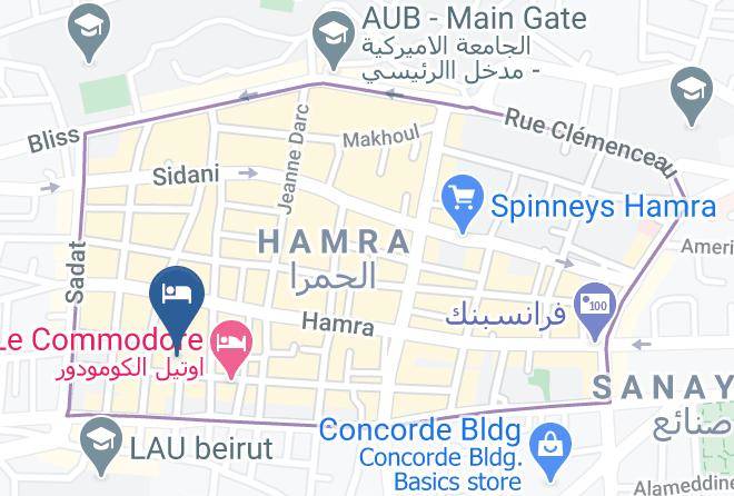 Beyrouth - Beit El Hamra Maps