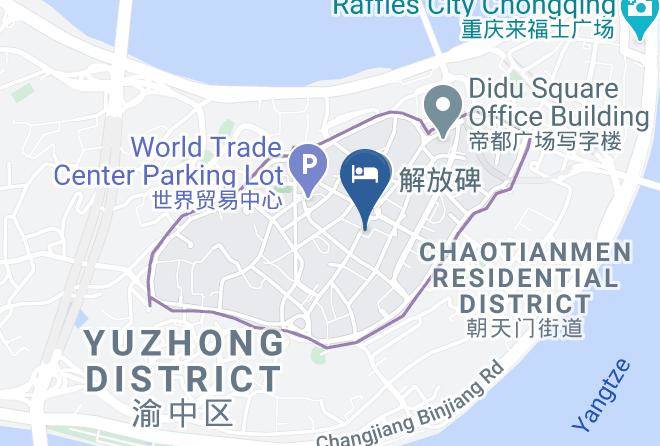 Yuzhong District - Beite Hotel Chongqing Jiefangbei Maps